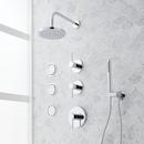 Single Handle Dual Function Shower System Set in Matte Black- 1/2 in. Valve Included