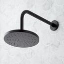 Three Handle Single Function Shower System Set in Matte Black - 3/4 in. Valves Included 