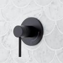Three Handle Single Function Shower System Set in Matte Black - 3/4 in. Valves Included 