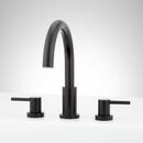 Two Handle Roman Tub Faucet Set in Matte Black