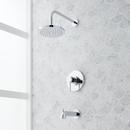 Single Lever Handle Pressure Balancing Valve Tub and Shower System in Chrome - 1/2 in. Valve Included 