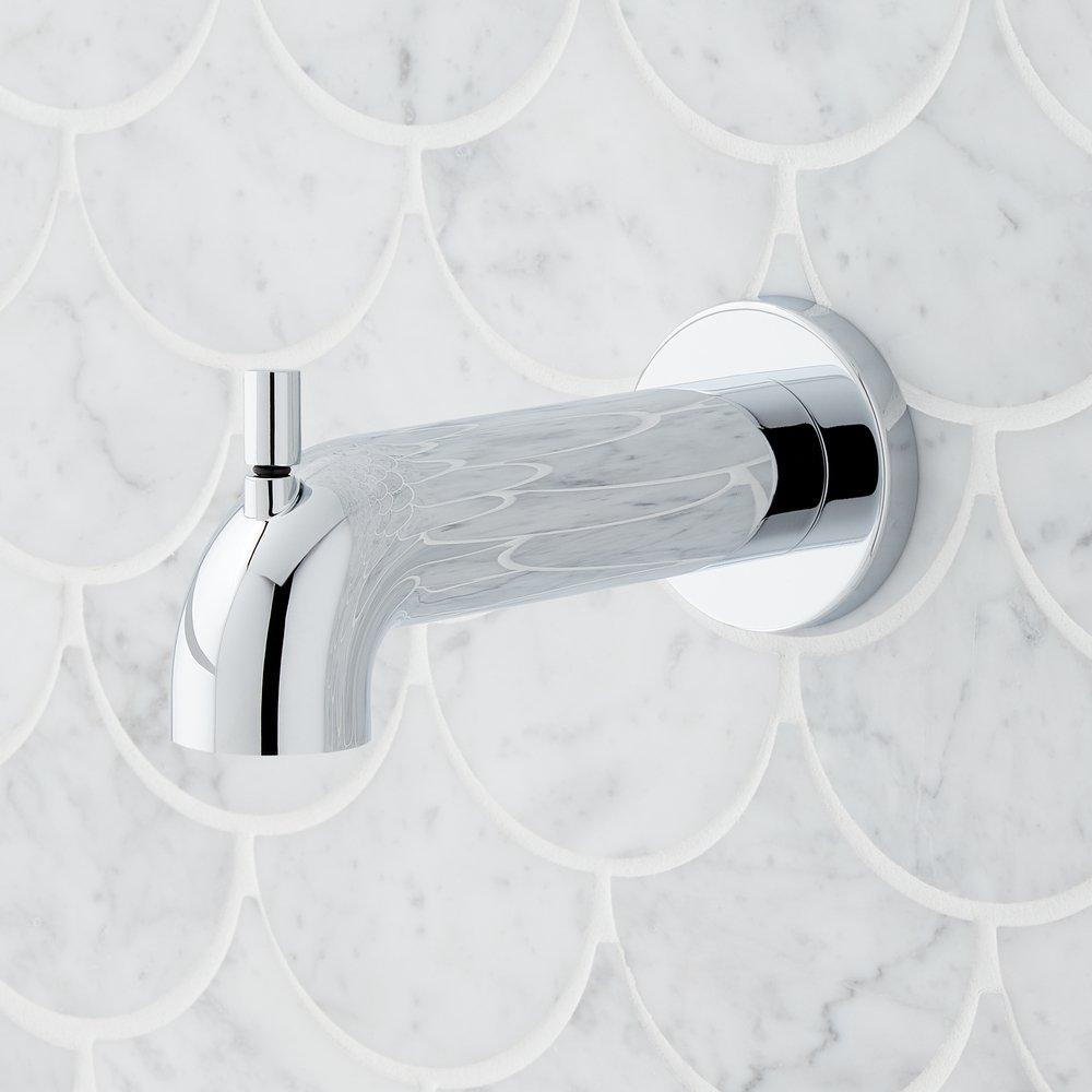 Single Lever Handle Pressure Balancing Valve Tub and Shower System in Chrome - 1/2 in. Valve Included 