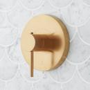 Single Handle Thermostatic Valve Trim in Brushed Gold - 1/2 in. Valve Included
