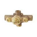 Single Handle Thermostatic Shower Valve Trim Set in Brushed Gold - 3/4 in. Valve Included 