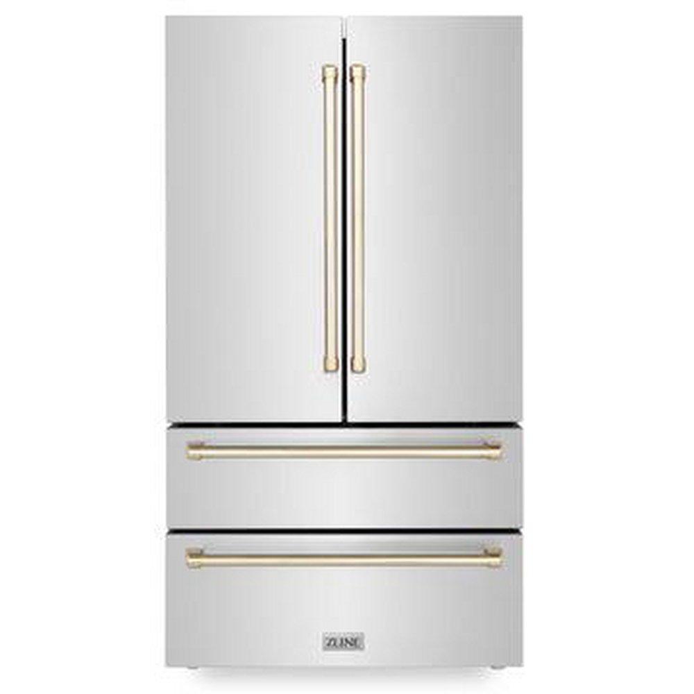 ZLINE 21.6 cu. ft. Counter Depth and French Door Refrigerator 