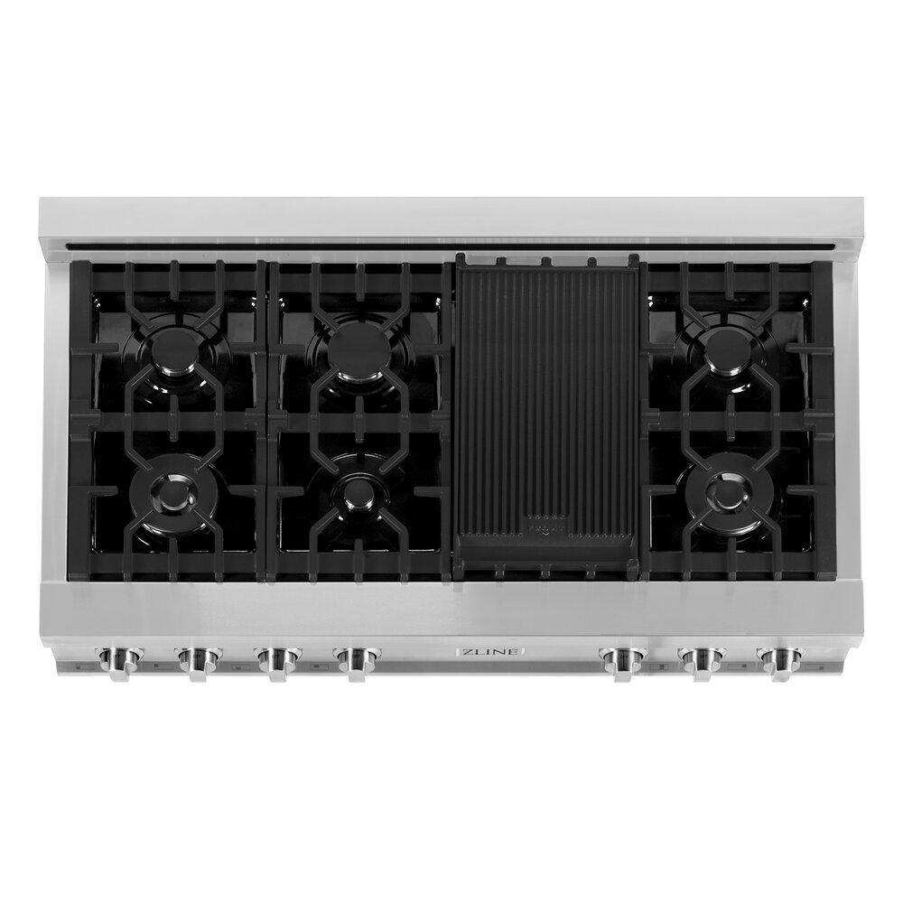 ZLINE Stainless Steel 7-Burner 18000 BTU Sealed Cooktop 