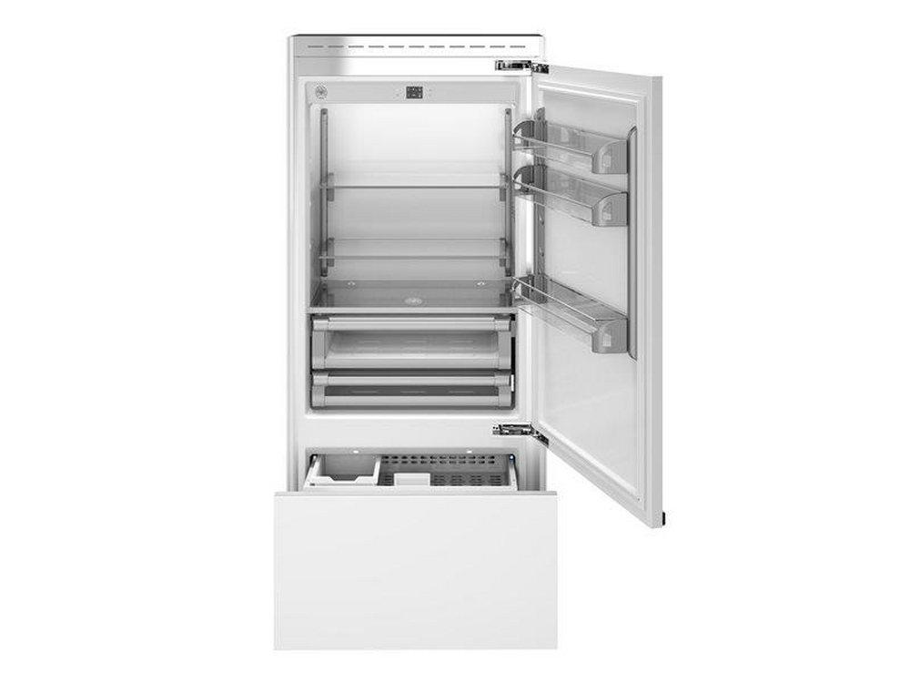 Bertazzoni Spa Panel Ready 19.6 cu. ft. Bottom Mount and Built-in Refrigerator 