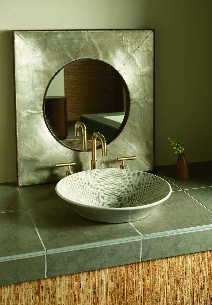 KOHLER Vibrant Titanium Two Handle Widespread Bathroom Sink Faucet with Metal Pop-Up Drain Assembly 