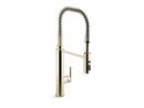 Single Handle Pull Out Kitchen Faucet in Vibrant® French Gold