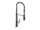 Single Handle Pull Down Kitchen Faucet in Vibrant® Titanium