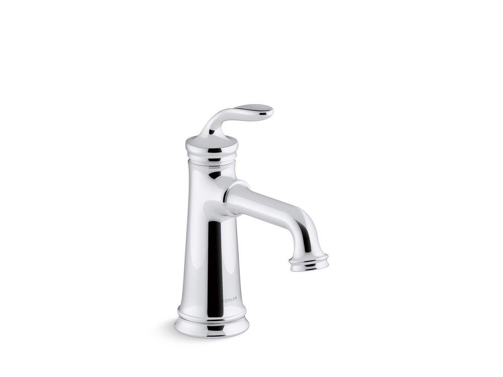 KOHLER Polished Chrome Single Handle Monoblock Bathroom Sink Faucet 