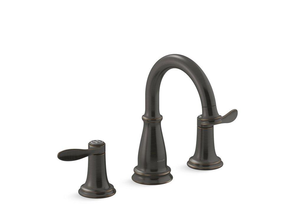 Two Handle Widespread Bathroom Sink Faucet in Oil Rubbed Bronze 