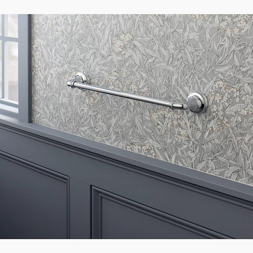 KOHLER Polished Chrome 18 in. Towel Bar 