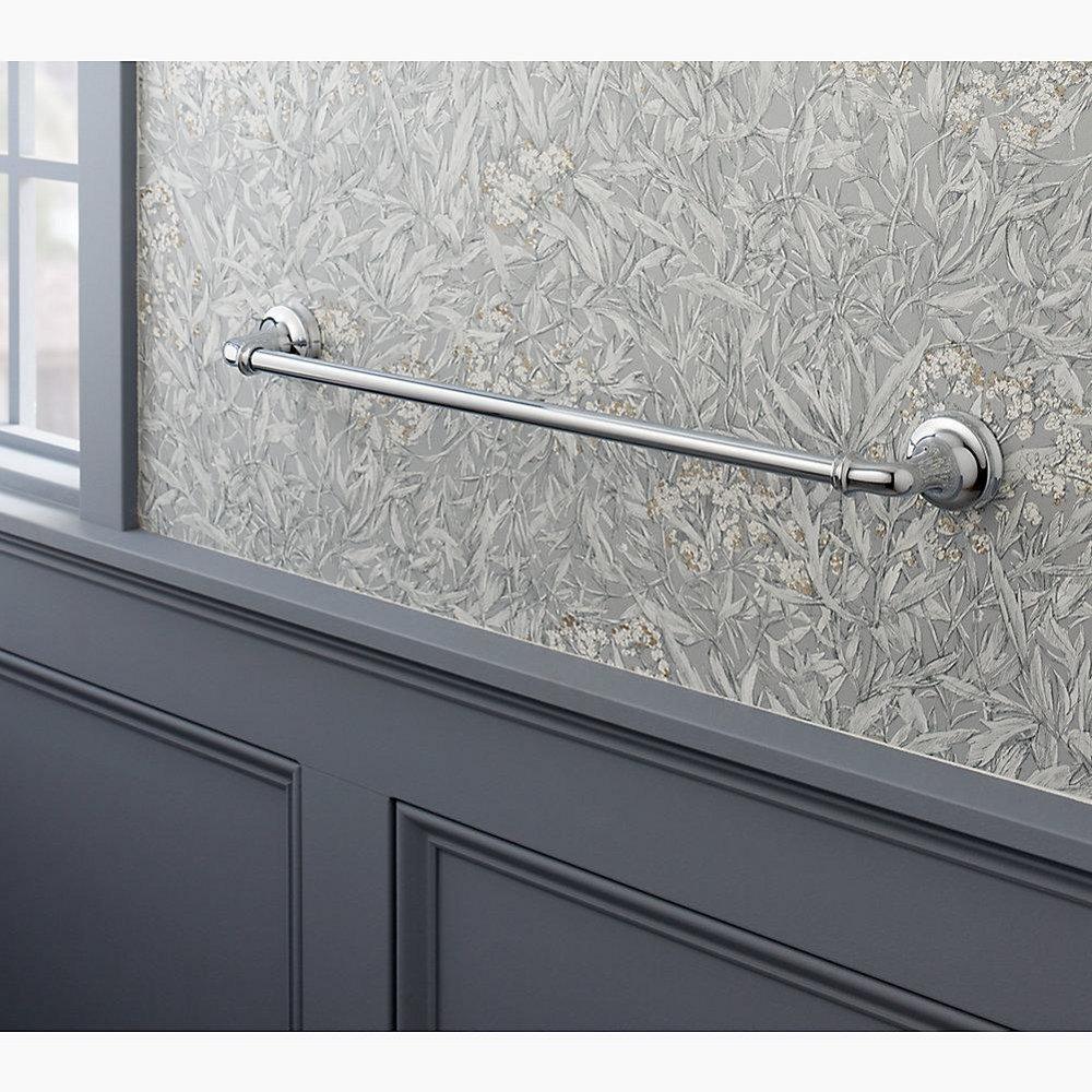 KOHLER Polished Chrome 26-1/2 in. Towel Bar 