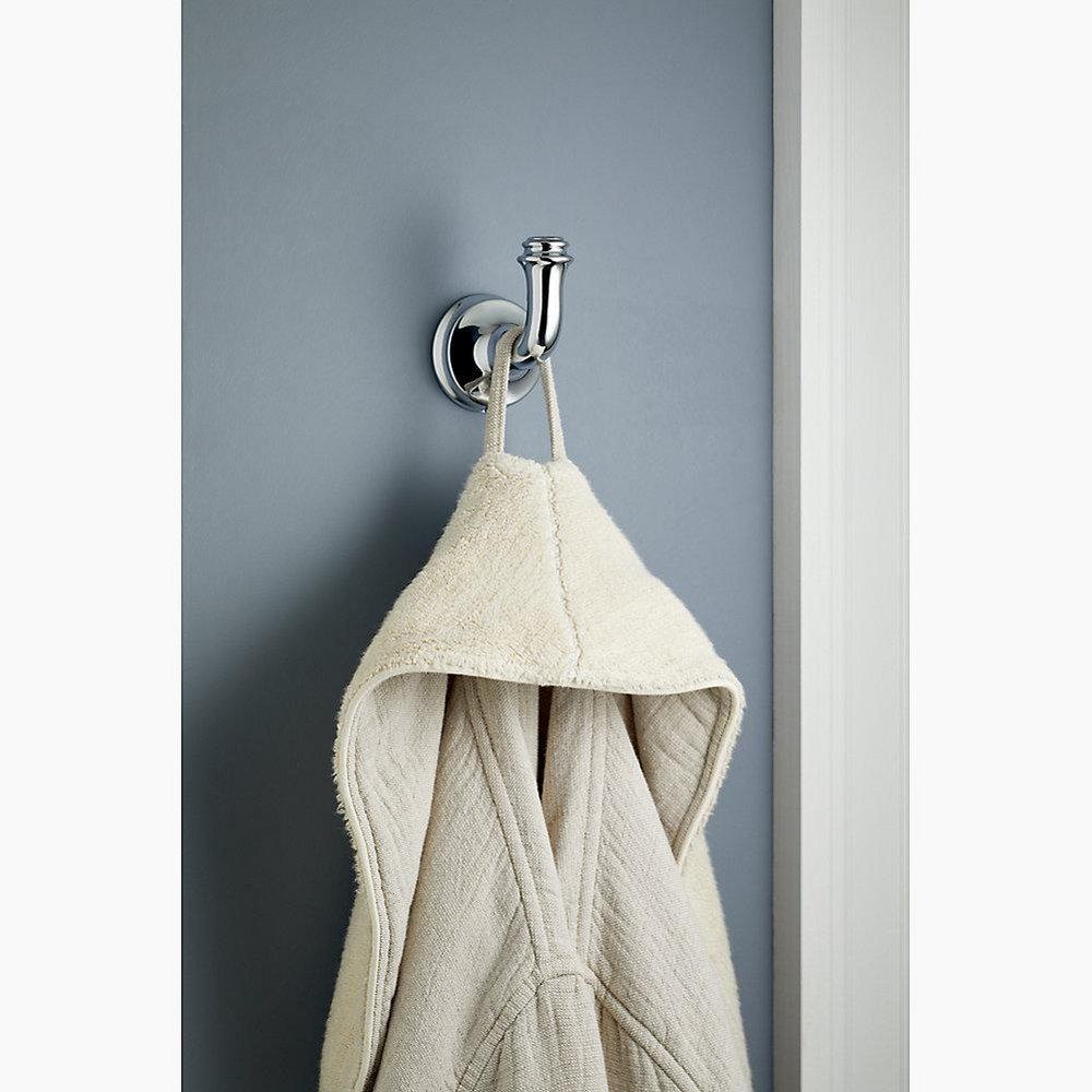 KOHLER Polished Chrome 1-Hook Robe Hook 