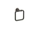 Square Closed Towel Ring in Oil Rubbed Bronze
