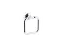 Square Closed Towel Ring in Polished Chrome