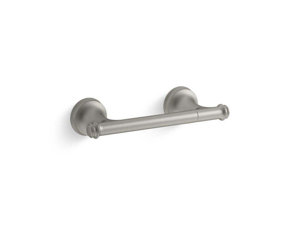 KOHLER Vibrant&reg; Brushed Nickel Wall Mount Toilet Tissue Holder 