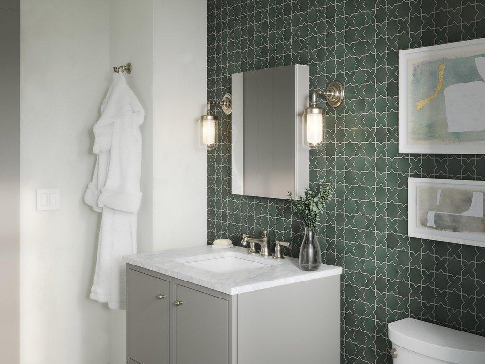 KOHLER Matte Black 2-Hook Robe Hook 