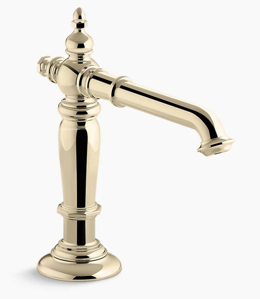 KOHLER Vibrant&reg; French Gold Two Handle Widespread Bathroom Sink Faucet 