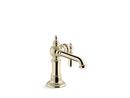 Single Handle Monoblock Bathroom Sink Faucet in Vibrant® French Gold