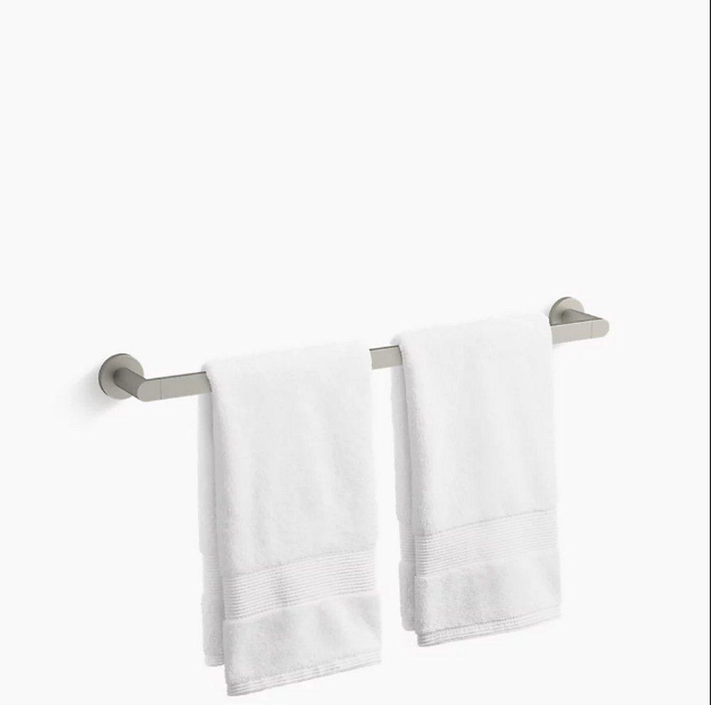 KOHLER Vibrant&reg; Brushed Nickel 24 in. Towel Bar 