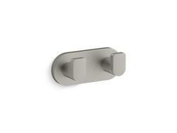 2-Hook Robe Hook in Vibrant&reg; Brushed Nickel