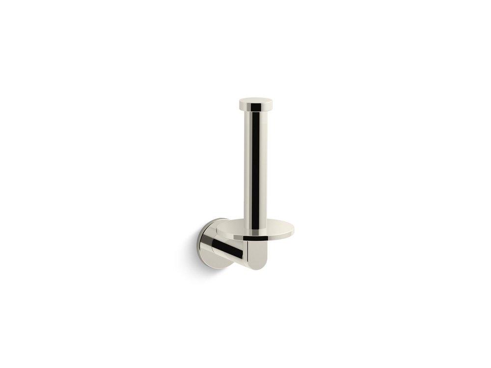 KOHLER Vibrant&reg; Polished Nickel Wall Toilet Tissue Holder 