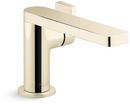 Single Handle Monoblock Bathroom Sink Faucet in Vibrant French Gold
