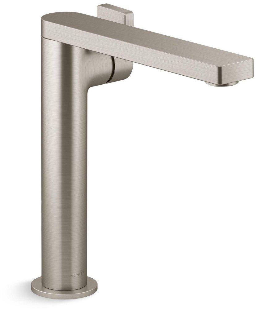 KOHLER Vibrant&reg; Brushed Nickel Single Handle Vessel Filler Bathroom Sink Faucet 