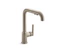 Single Handle Pull Out Kitchen Faucet in Vibrant® Brushed Bronze