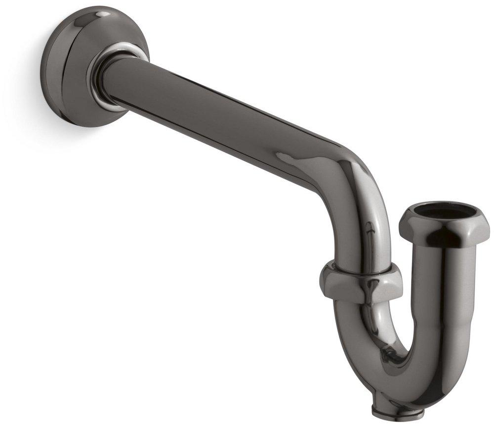 1-1/4 in. x 1-1/4 in. 15 in. P-Trap in Vibrant Titanium 