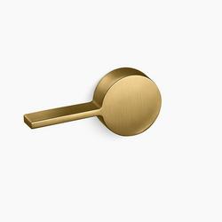 Left-Hand Trip Lever in Vibrant Brushed Moderne Brass