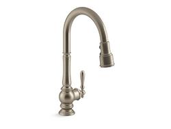 Single Handle Pull Down Kitchen Faucet in Vibrant&reg; Brushed Bronze