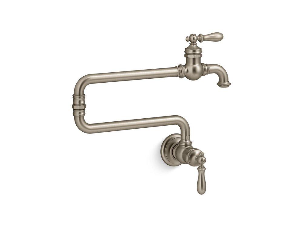 KOHLER Vibrant&reg; Brushed Bronze Wall Mount Pot Filler 