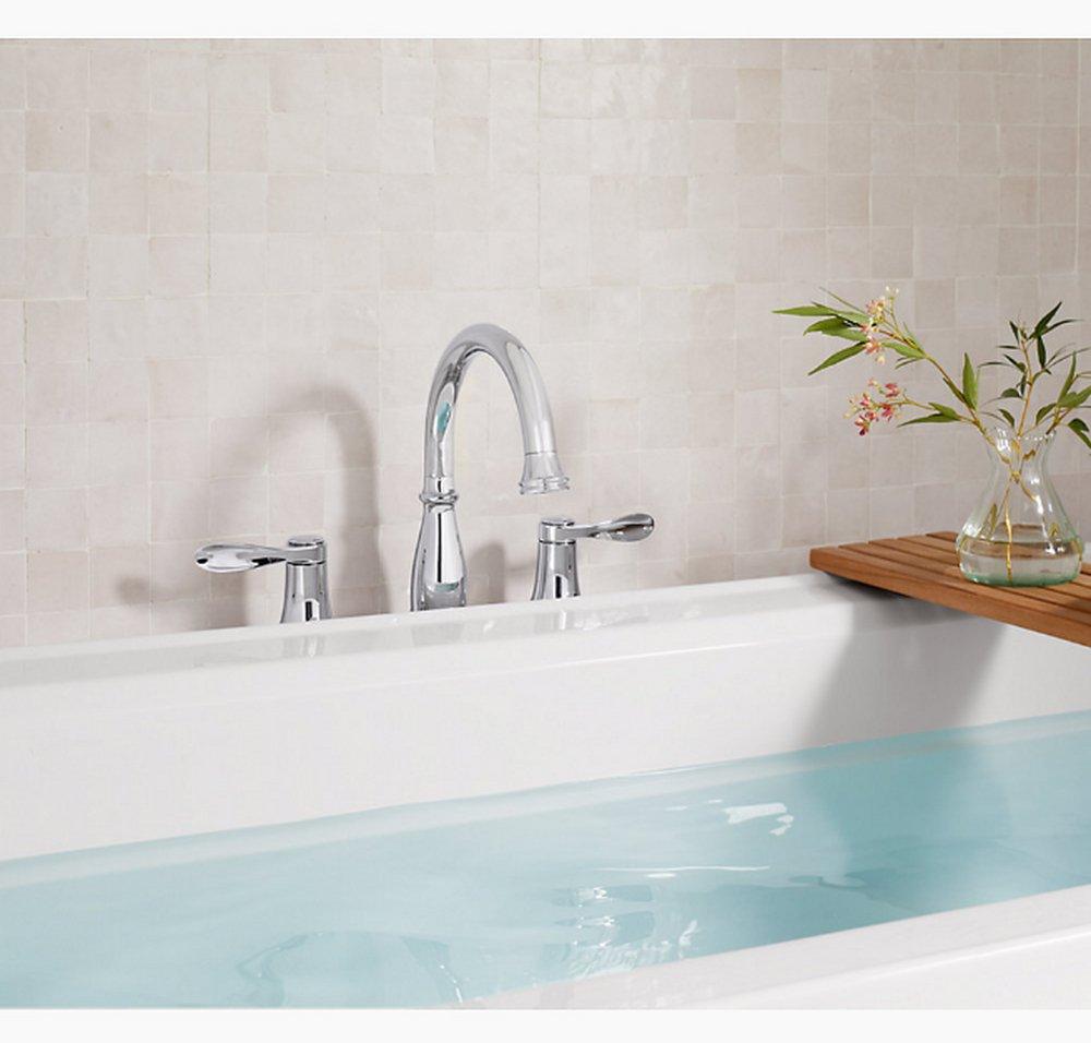 KOHLER Vibrant&reg; Brushed Nickel Two Handle Roman Tub Faucet (Trim Only) 
