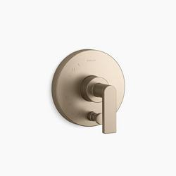 Single Handle Pressure Balancing Valve Trim in Vibrant&reg; Brushed Bronze