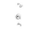KOHLER Polished Chrome Single Handle Single Function Bathtub & Shower Faucet (Trim Only) 