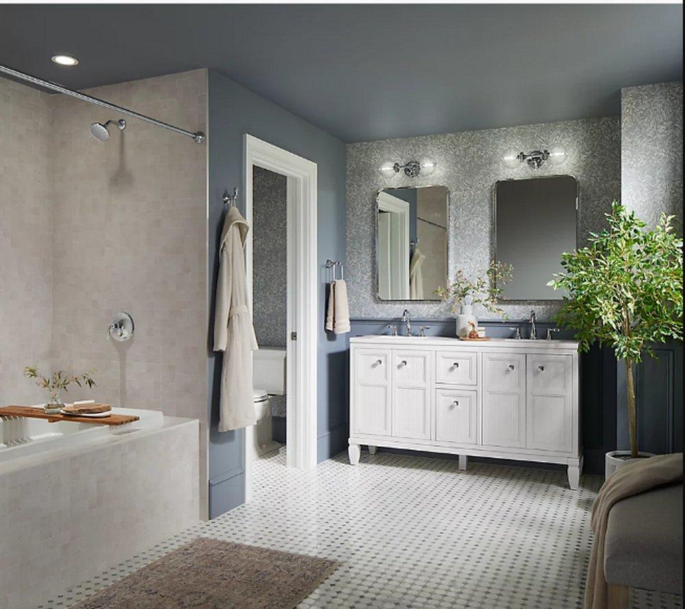 Single Handle Shower Faucet in Polished Chrome (Trim Only) 