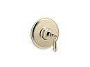 KOHLER Vibrant French Gold Single Handle Pressure Balancing Valve Trim 