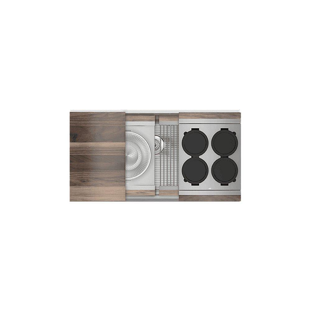SMARTSTATION SINK REVEAL UNDERMOUNT WALNUT ACC. SINGLE 36X17X10 