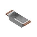 COLANDER F/ 16IN SINK WALNUT HANDLES 6X17X4-1/4 