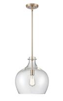 1-Light Pendant Light in Modern Gold 