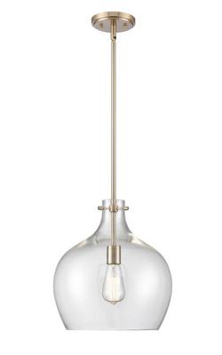 1-Light Pendant Light in Modern Gold