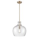 1-Light Pendant Light in Modern Gold 