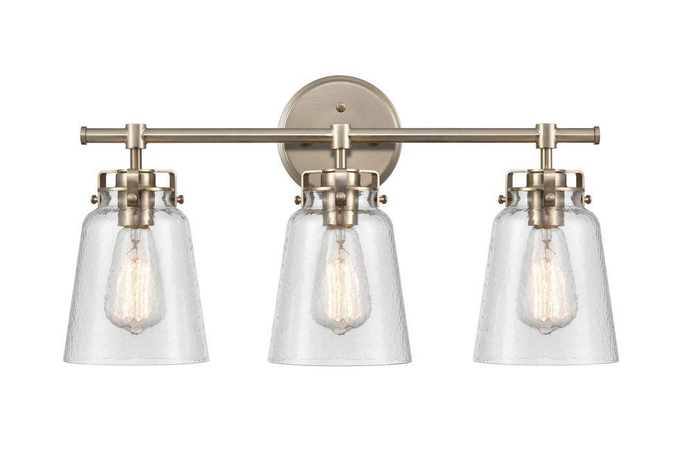 3-Light Vanity Fixture in Modern Gold 