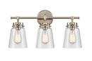3-Light Vanity Fixture in Modern Gold 