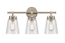 3-Light Vanity Fixture in Modern Gold
