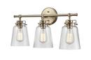3-Light Vanity Fixture in Modern Gold 