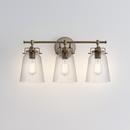 3-Light Vanity Fixture in Modern Gold 